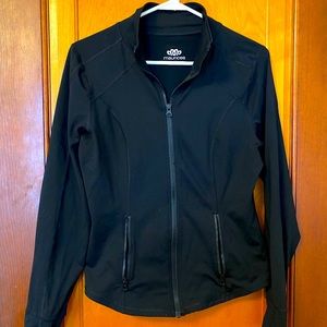 Black running jacket